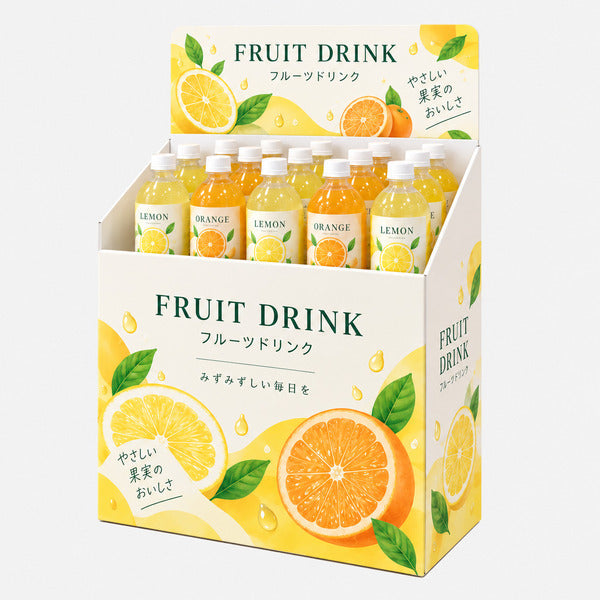 飲料・お酒什器|100台から設計・製作|紙製什器ドットコム