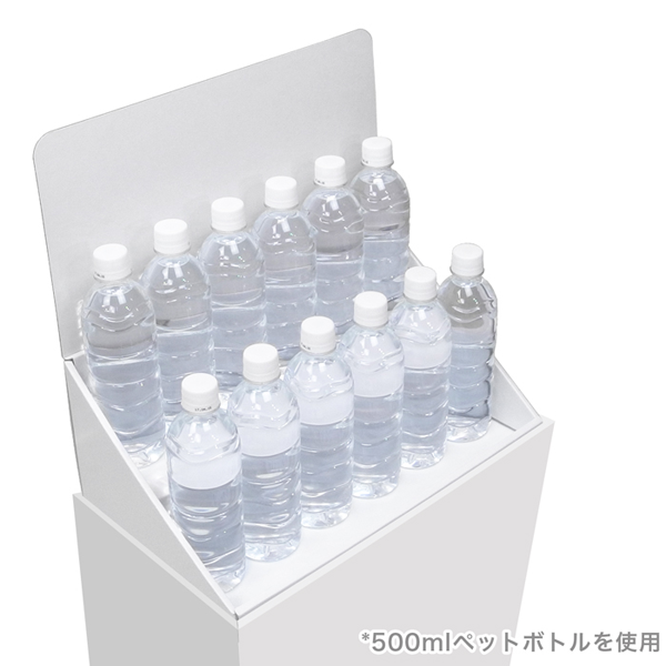 フロアタイプ什器 ひな壇2段 W415 D244 H1255