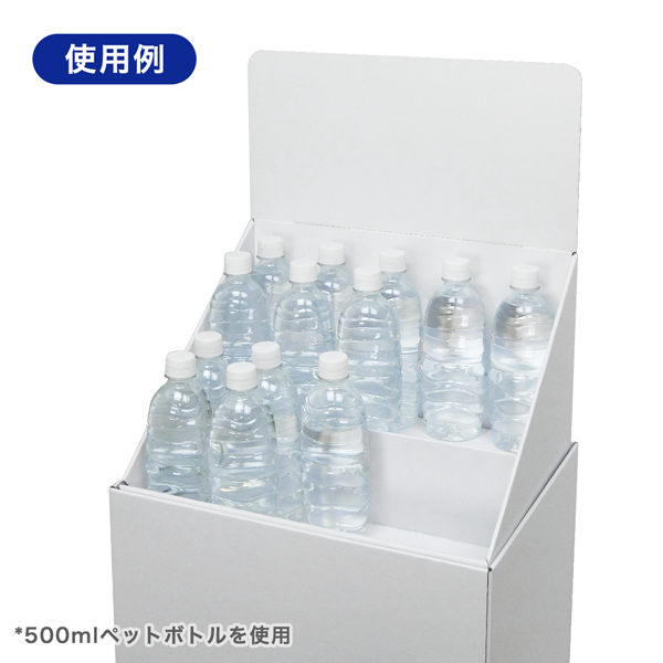 フロアタイプ什器 ひな壇2段 W415 D314 H1335