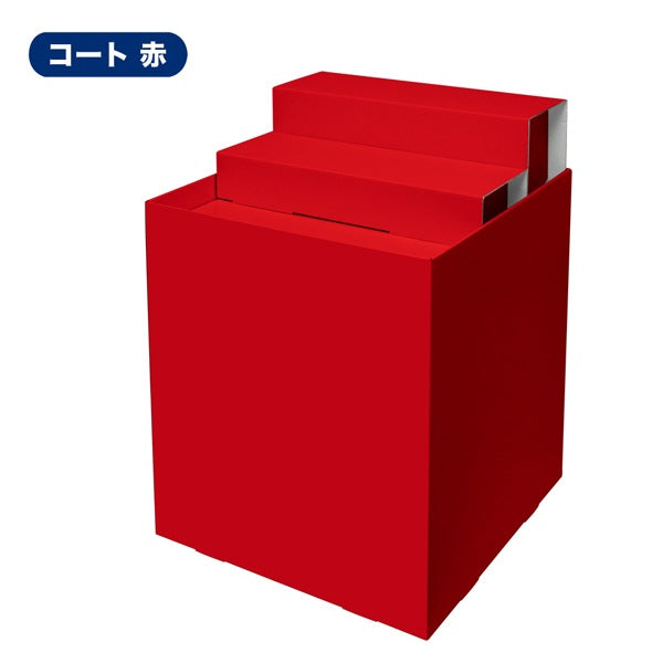 フロアタイプ什器 平置台ひな壇付き W600 D600 H850