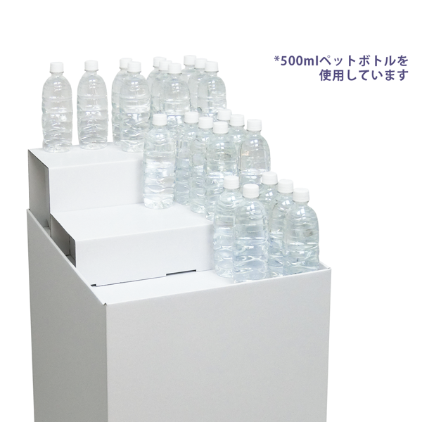 フロアタイプ什器 平置台ひな壇付き W450 D600 H850