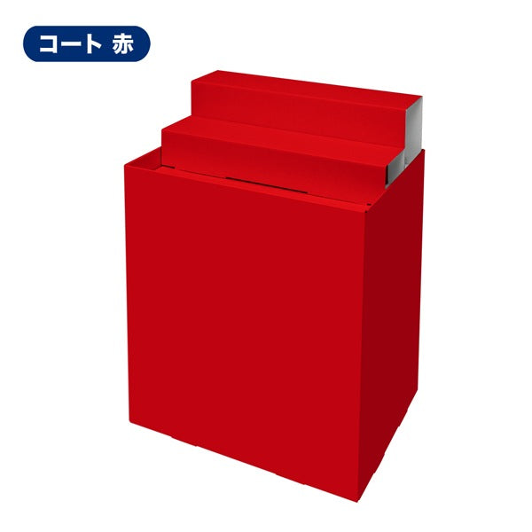 フロアタイプ什器 平置台ひな壇付き W600 D450 H850