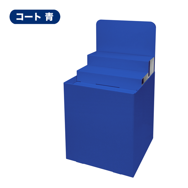 フロアタイプ什器 平置台 背ボード / ひな壇付き W600 D600 H1180