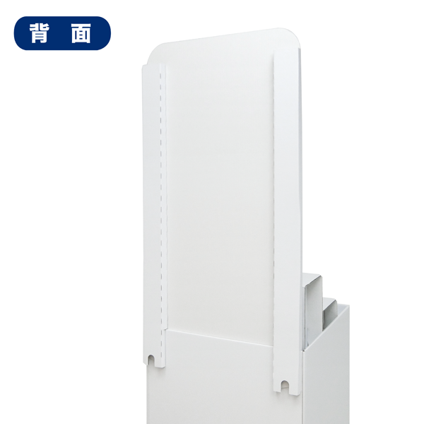 フロアタイプ什器 平置台 背ボード / ひな壇付き W450 D450 H1480