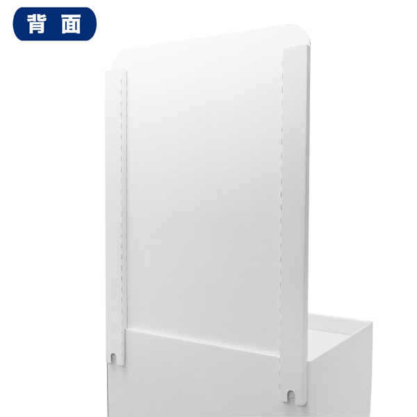 フロアタイプ什器 平置台 背ボード付き W600 D600 H1480