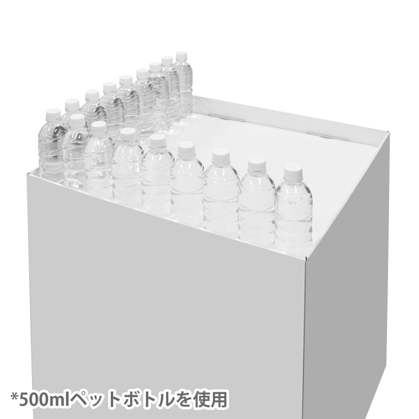 フロアタイプ什器 平置台 背ボード付き W600 D600 H1480