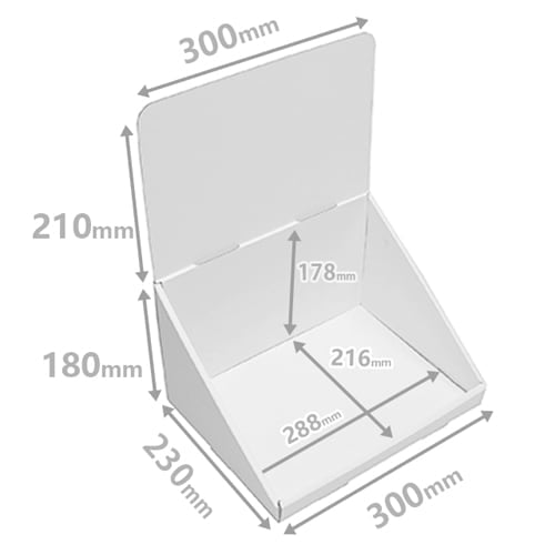 卓上什器 ひな壇なしW300 D230 H390