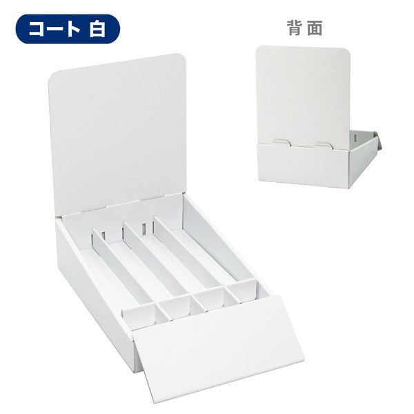 卓上什器 縦4列(幅36.5) 上げ底・テスター置き有タイプ W175 D292 H245