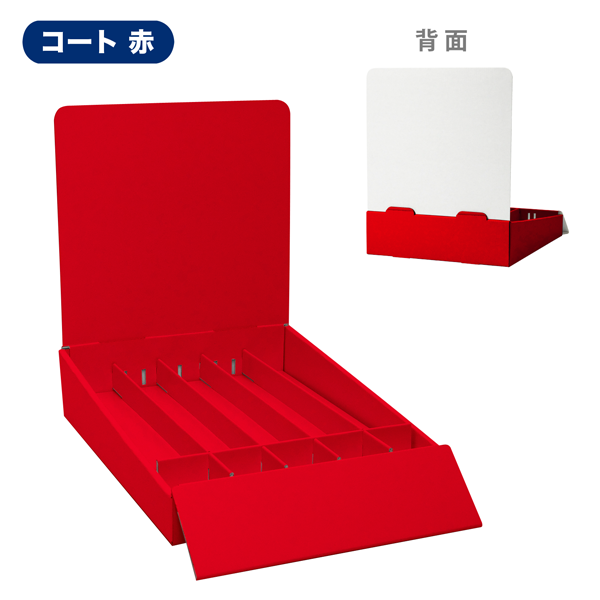 卓上什器 縦5列(幅42) 上げ底・テスター置き有りタイプ W245 D365 H300