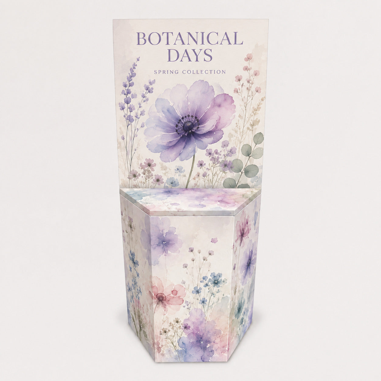 オーダーメイド展示台(台形・パネル付) W700 D303 H1600