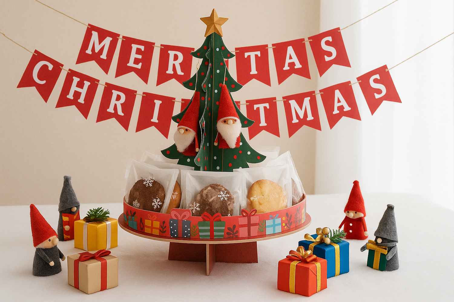 紙製什器 × クリスマス装飾で売場を魅せる！アイデアと活用術