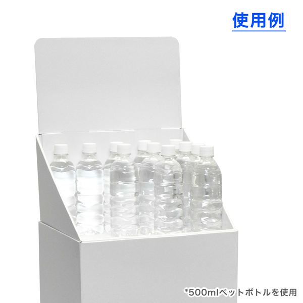 フロアタイプ什器 ひな壇なしW365 D314 H1305｜使用イメージ