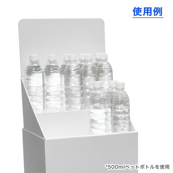 フロアタイプ什器 ひな壇2段 W365 D314 H1305｜使用イメージ