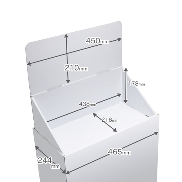 Floor-type fixtures, no tiered shelves, W465, D244, H1255