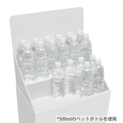フロアタイプ什器 ひな壇2段 W465 D314 H1305｜使用イメージ