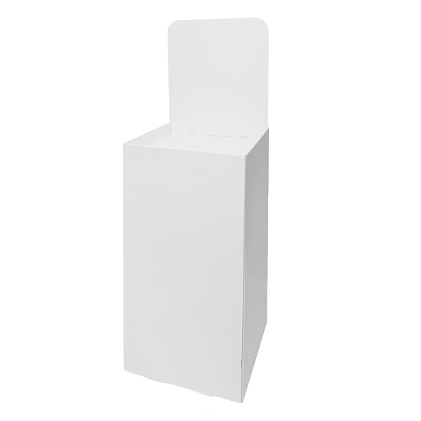 Floor-type display unit, flat stand, with backboard, W450, D450, H1280