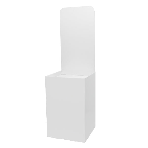 Floor-type display unit, flat stand, with backboard, W450, D450, H1480