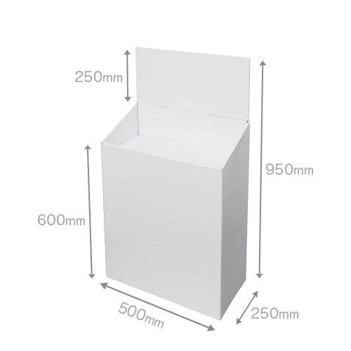 Floor-type, integrated shelf, 2-tiered, W500 x D250 x H950