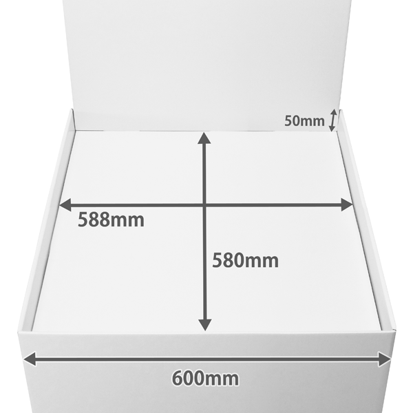 Floor-type display unit, flat stand, with backboard, W600, D600, H1580