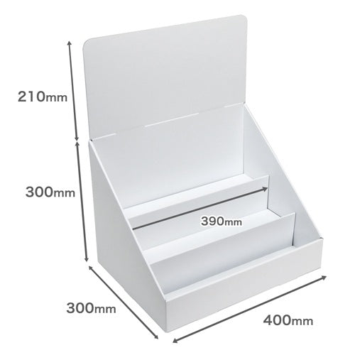 Tabletop display stand, 3-tiered, W400 x D300 x H510