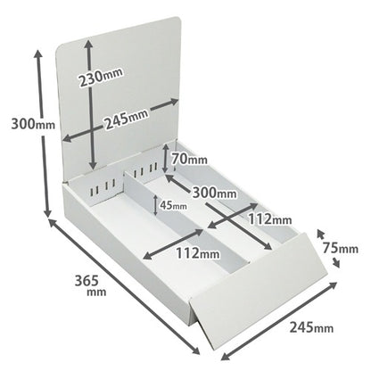 卓上什器 縦2列(幅112) W245 D365 H300
