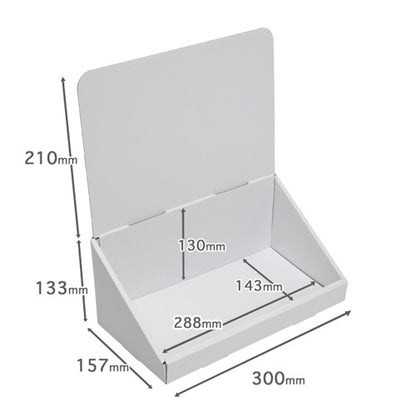 Tabletop display without tier W300 D157 H343