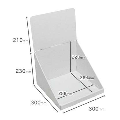 Tabletop display unit without tier W300 D300 H440