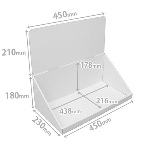 卓上什器 ひな壇なしW450 D230 H390