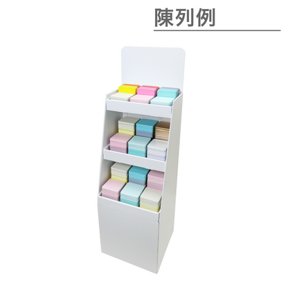 フロアタイプ什器 3段トレータイプ W440 D420 H1465｜使用イメージ