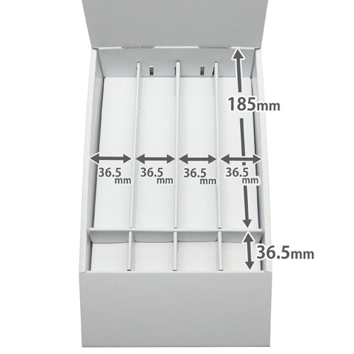 Tabletop display unit, 4 columns (width 36.5), with raised bottom and tester stand, W175 D292 H245