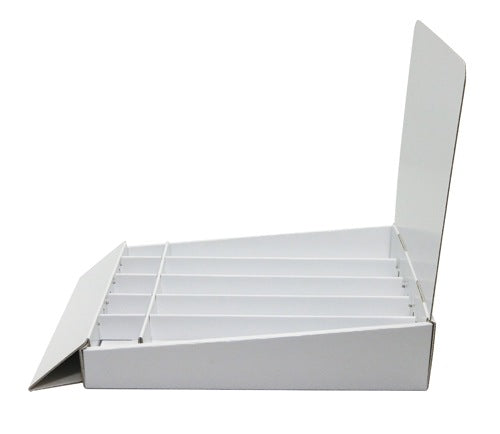 Tabletop display unit, 5 rows (42 cm wide), with raised bottom and tester stand, W245 D365 H300