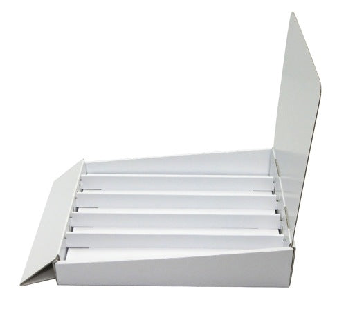 Tabletop display unit, 5 rows (42 cm wide), raised bottom type, W245 x D365 x H300