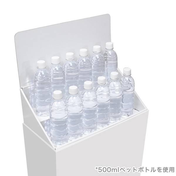 フロアタイプ什器 ひな壇2段 W465 D244 H1255｜使用イメージ